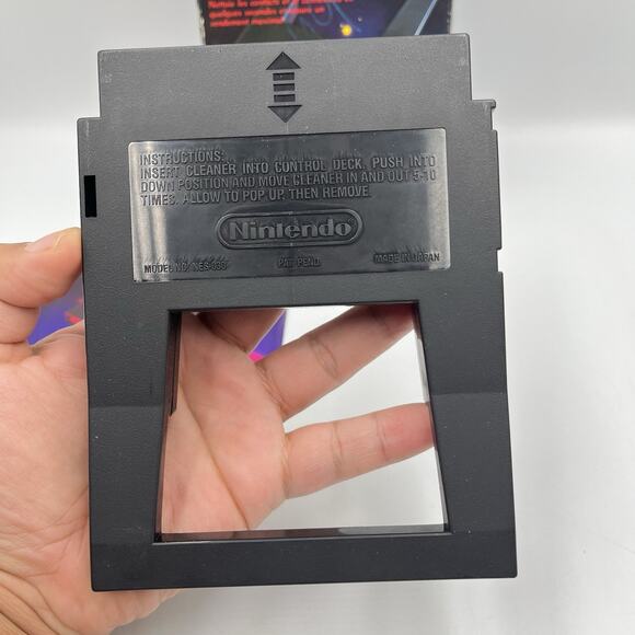 Nintendo Official NES Cleaning Kit Cleaning Cartridge w/ Box, Kit & Manual CIB - Picture 5 of 12